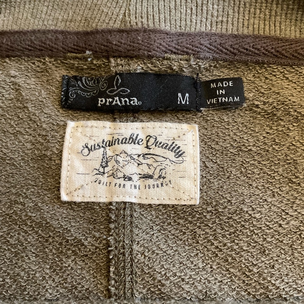🌿🍂 Prana Cozy Up Polmale Camo Sweatshirt Oversized M Soft Hemp Blend EUC - Picture 4 of 12